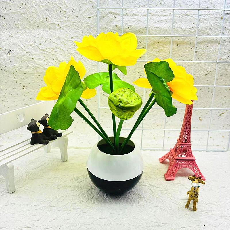 Blume Lotus Seidenpflanze Künstliche Topfpflanze Für Heimdekoration Geschenkideen