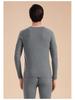 Unisex Slim Fit Cotton Round Neck Warm Underwear Set - Plus Size, Autumn/Winter