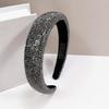 Chaebol Heiress Diamond Suede Headband: Trendy, Retro Luxury Style