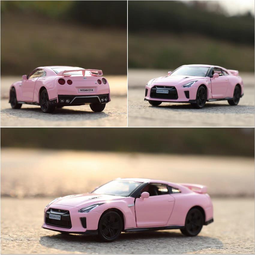 Dárky pro dívky Růžová série Volkswagen Beetle Bentley McLaren Lamborghini Maserati Benz AMG Nissan GTR Odlitky a Hračková vozidla 1:Model slitiny 36