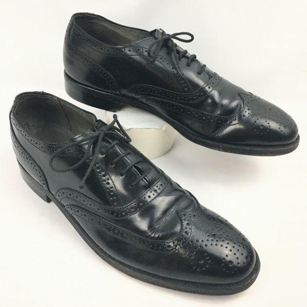 

Pre-1990s Vintage JARMAN Full Brogue Wingtip Business Shoes Black Size 9.5 (Approx. 27.027.5cm) Men s(USED)