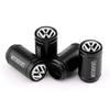 2026 Hot Valve Stems Caps 4PCS 3D Metal Tire Valve Caps Car Tyre Air Stems Cover Decorate For VW Volkswagen GTI Golf 7 Passat R Polo Pass ET1