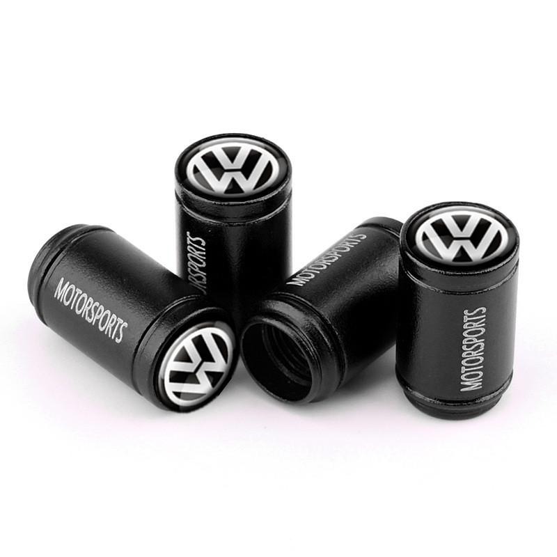 

For VOLKSWAGEN VW 4PCS 3D Metal Tire Valve Caps Car Tyre Air Stems Cover Decorate For VW Volkswagen GTI Golf 7 Passat R Polo Pas