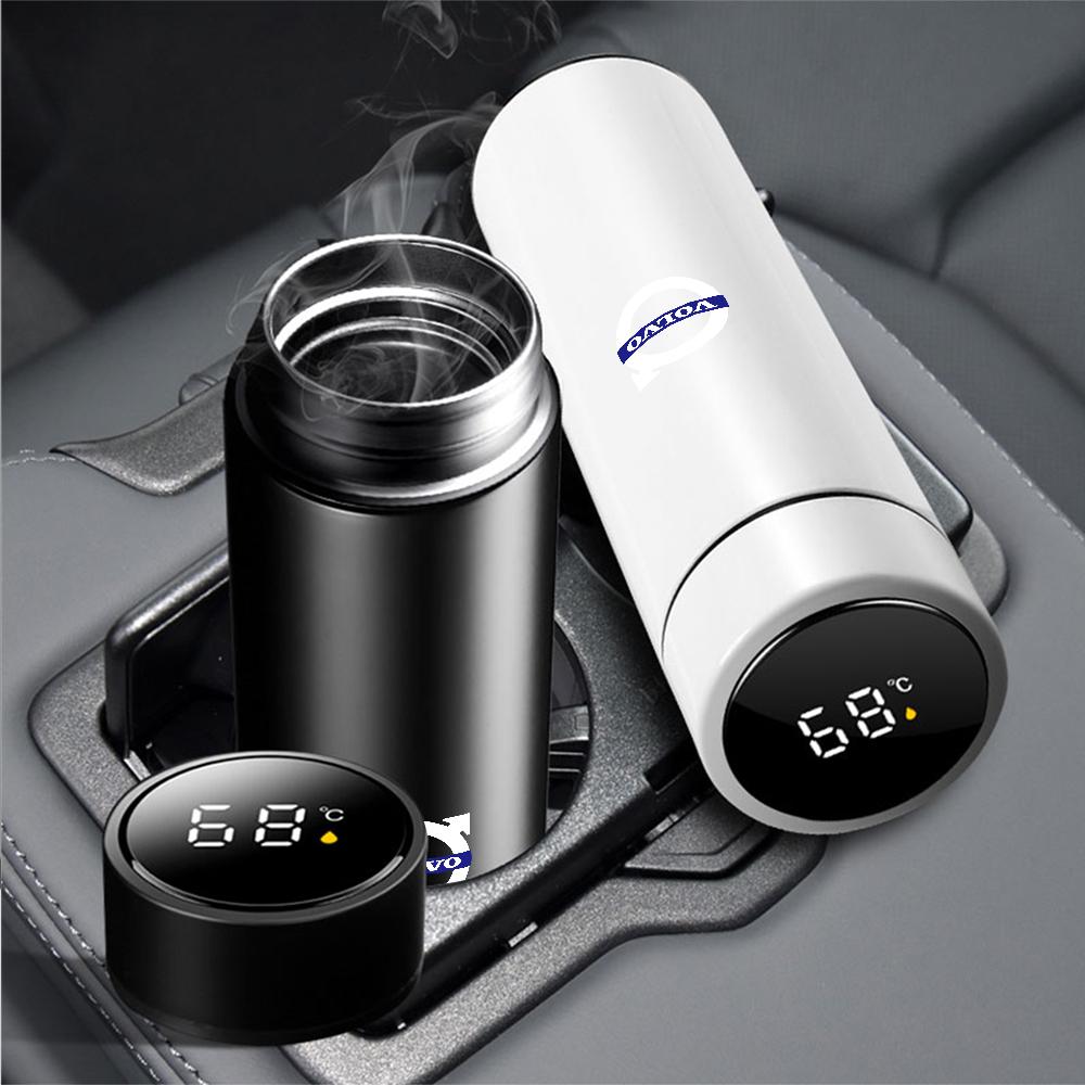 Car Intelligent Temperature Display Water Cup Steel Turmoil Cup For Volvo Rdesign XC60 XC90 V40 V50 V60 AWD S60 S60 XC40 C40 V90