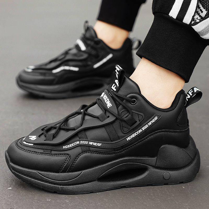 Men's Height-Boosting Leather Shoes: 10cm, 8cm, 6cm Options, Casual Sports, Thick-Soled for Autumn/Winter.