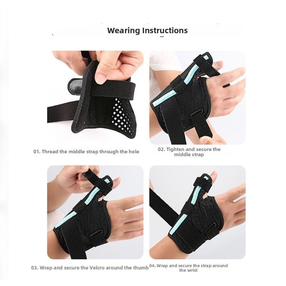 with Dual Support Strip Wrist Spica Splint Adjustable Thumb Stabilizer  CMC Condition