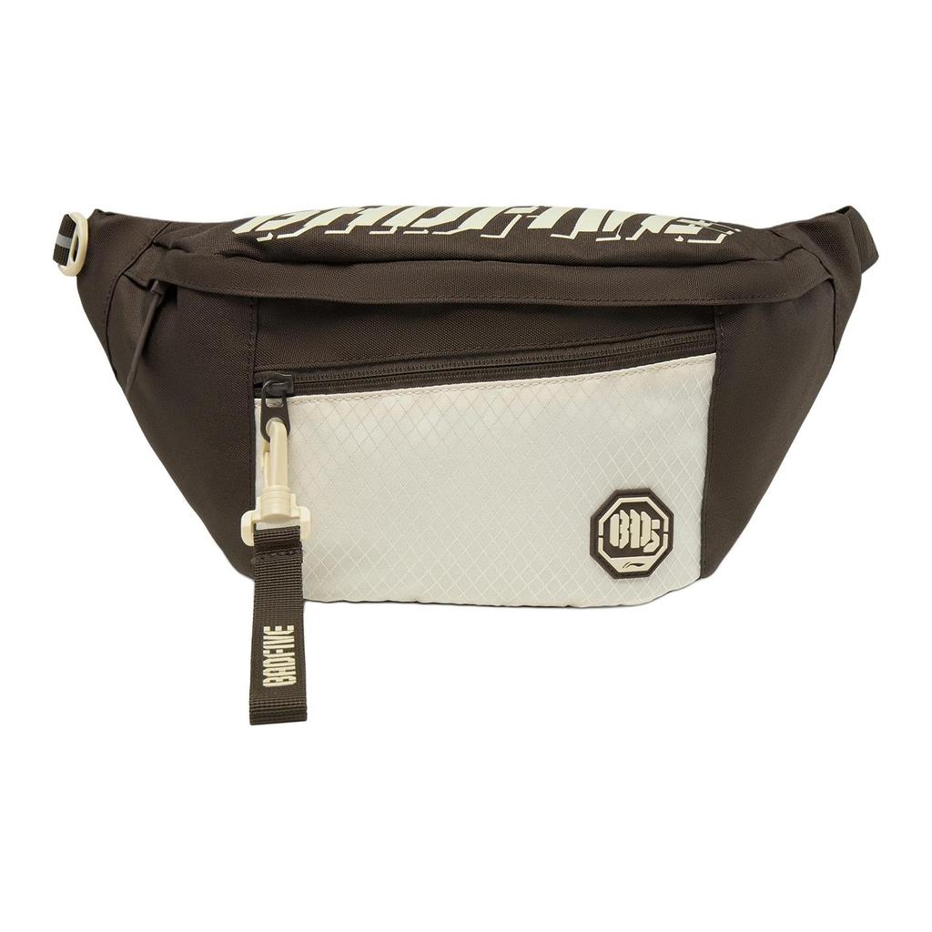 New LiNing Polyester Sling Bag Unisex Slate Umber & Rock White & Gray ABDU281-2