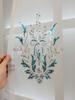 Embroidery Blue Transparent High-end Light Luxury Curtains Window Screen Bedroom Living Room Bay Window Finished Curtains