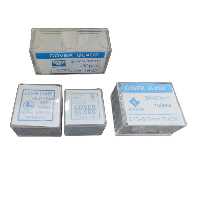 100Pcs Microscope Diy Accessories Transparent Slides Coverslips Coverslides Cover Glass 18X18 20X20 22X22 24X24 24X32 24X50Mm