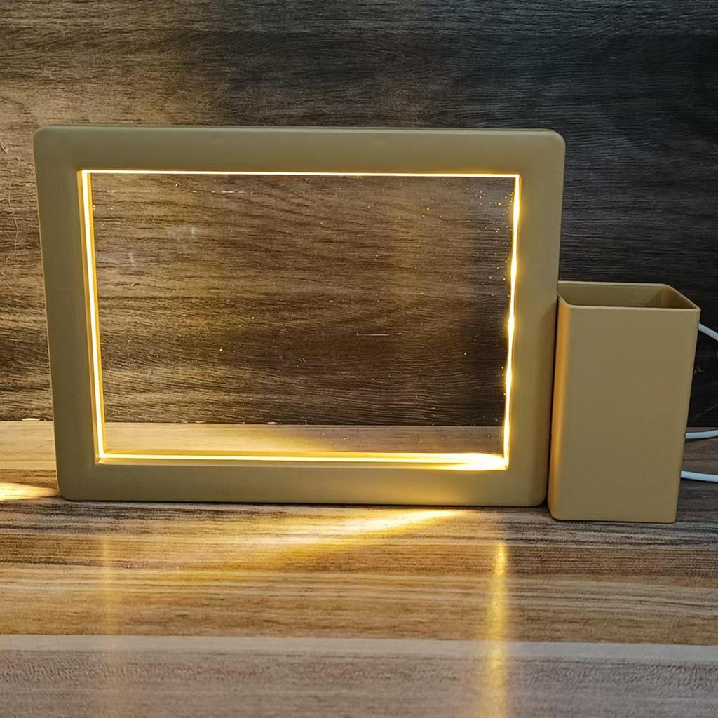 3D Photo Frame Pen Holder Night Light – Creative Graduation or Birthday Gift for Teachers and Classmates