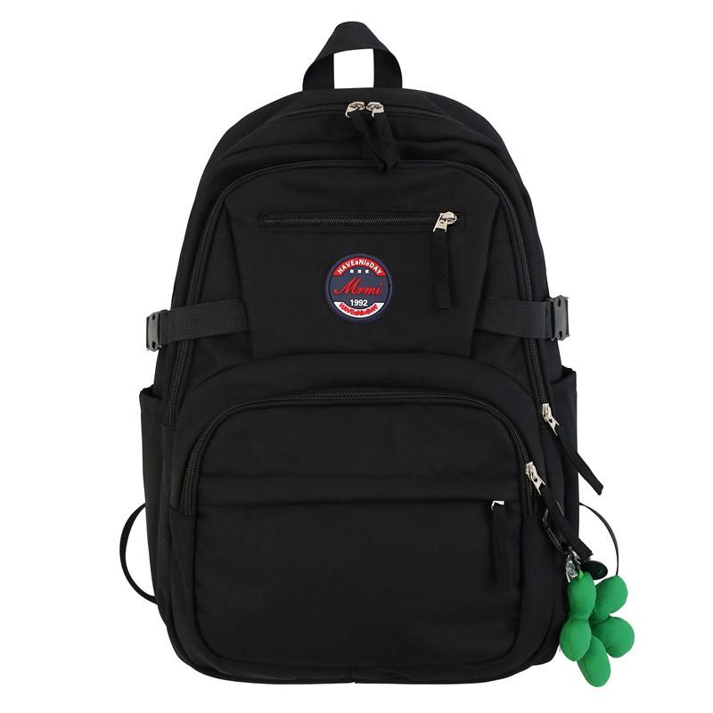 

Студенческая сумка большой емкости, мужской рюкзак для школьников младших классов, женский рюкзак чёрный