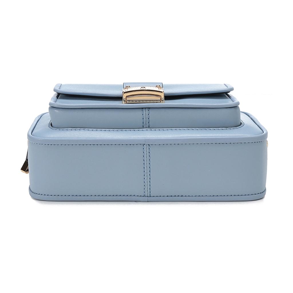 New MICHAEL KORS Bradshaw Leather Shoulder Bag Women's Light Blue 32F1G2BC2L-487