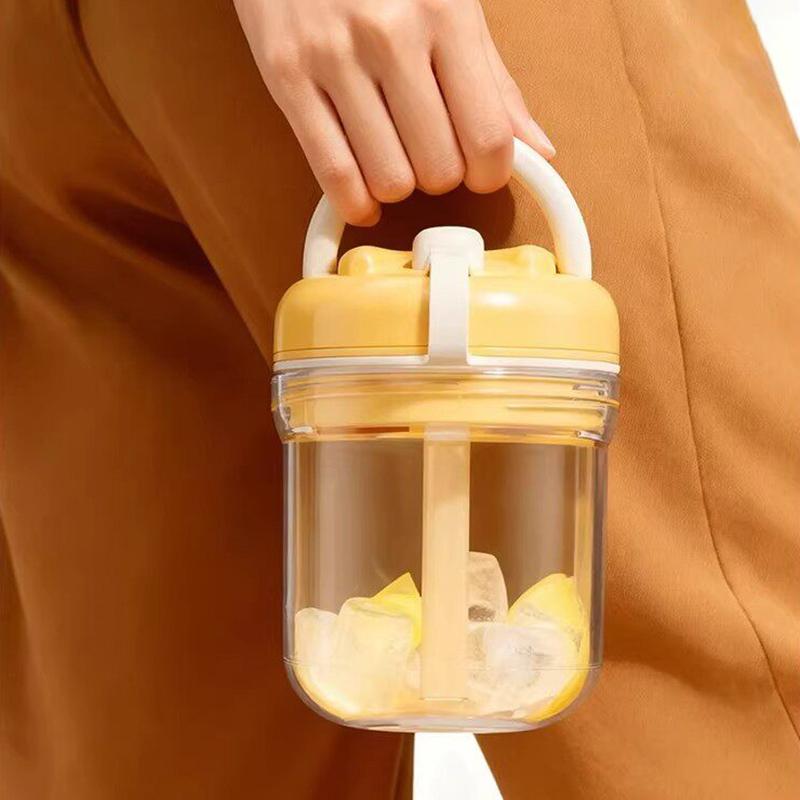 2-in-1 Ice Cube Water Bottle Portable Ice Maker Kettle Whiskey Ice Cream Ice Mold Cooler Cup Outdoor Fitness Drink Tool