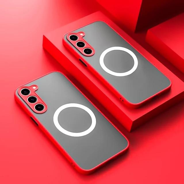 

Shockproof Bumper Magnetic Case For Samsung A57 A56 A37 A55 A54 A15 A35 5G A34 A14 A24 A53 A13 A33 A13 Magsafe Matte Phone Cover For Galaxy A32 5G