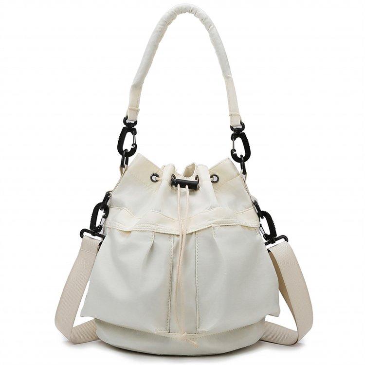 Женская сумочка водонепроницаемая на плечо кроссбоди сумка-ведро большой вместимости модная женская сумка белый