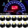 10 Pièces T4.2 12V Ampoule LED Feux de Tableau de Bord de Voiture Lampes de Panneau d'Instruments