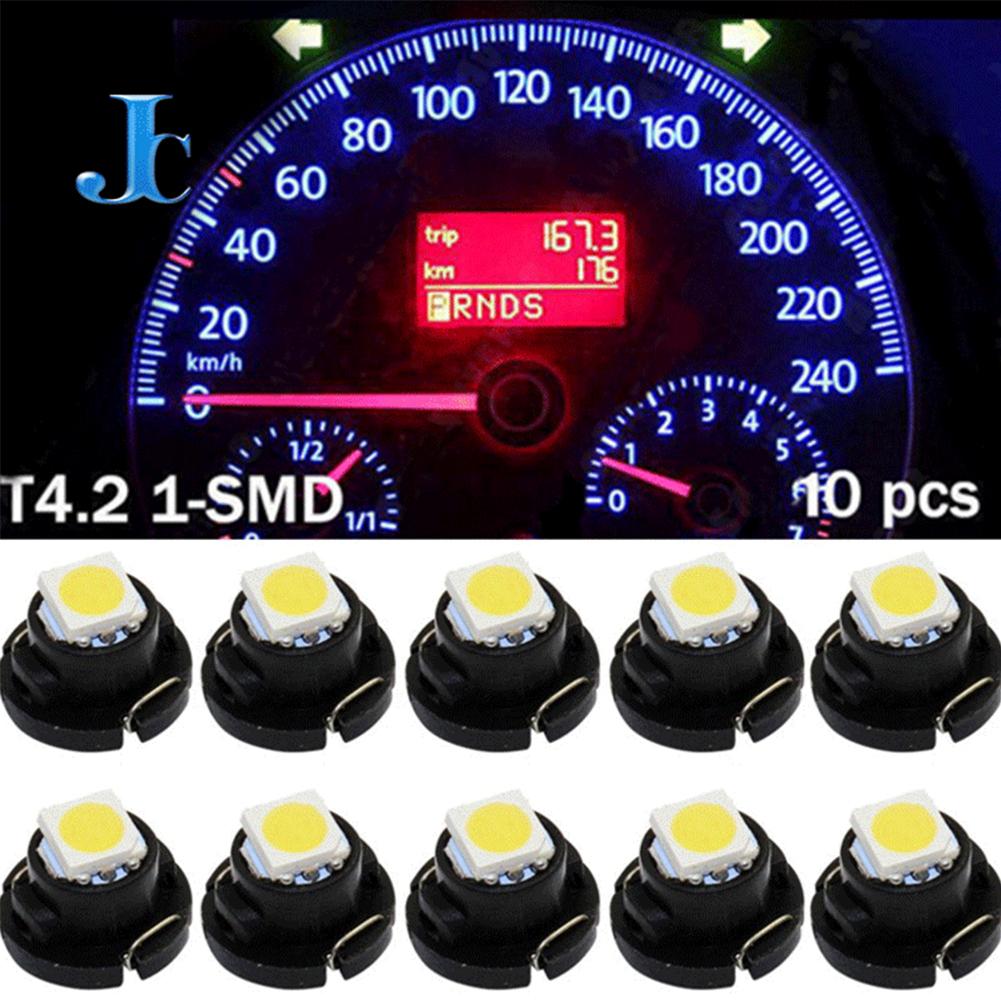 10 Pièces T4.2 12V Ampoule LED Feux de Tableau de Bord de Voiture Lampes de Panneau d'Instruments