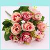 Romantic Faux Rose Flower Blooming Decor For Wedding And Event Display