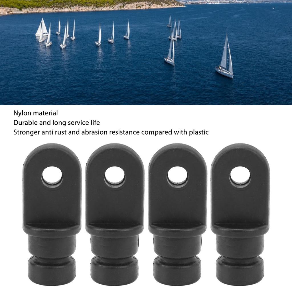 4 Pcs Bimini Top Fitting Nylon Eye End Top Bimini Top Hardware Cover for Marine Boat