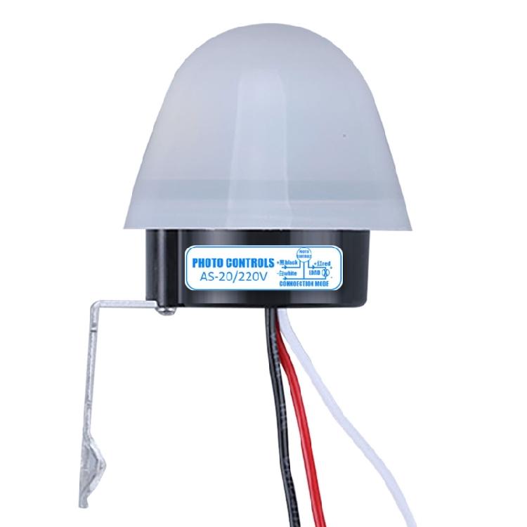 2 Stück 220V 50-60Hz 10A Fotozellen-Schalter Sensoren Schalter Regenfest Automatische Lichtschalter Einfache Installation