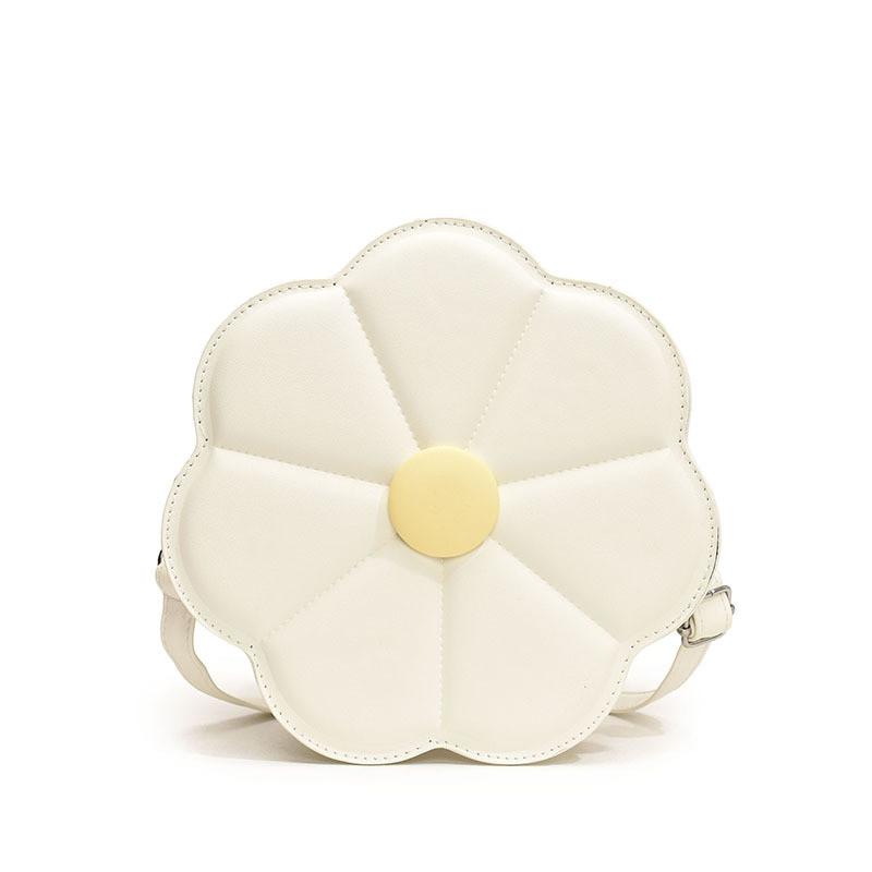 Stylish Floral Shoulder Bag For Women Cute Round Crossbody Bag With Zipper Closure