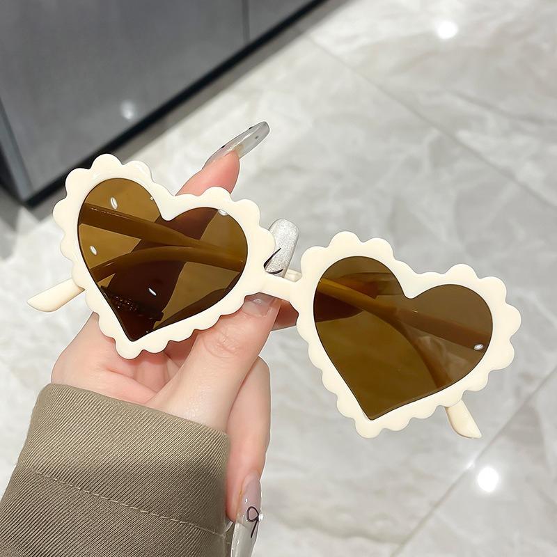 Gafas de Sol Divertidas de Dibujos Animados para Bebé con Forma de Corazón y Amor Verano Niños Niñas Protección Ocular UV400 Gafas de Sol para Exteriores en la Playa para Niños