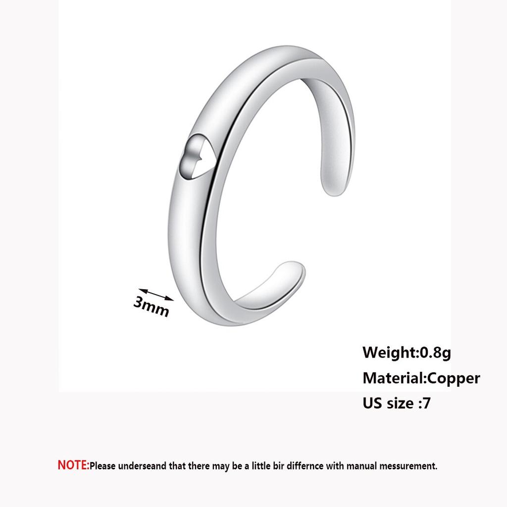 Cxwind Mode Hohl Herzförmiger Ring Ehering Damen Verlobungsringe Charme Knöchel Schmuck Femme Party Geschenk