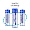 Pack of 4 LR03 High Capacity Rechargeable Batteries with Storage Case Replacement for Electronics Devices Accessories