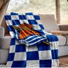 Real Sociedad Blanket Outdoor Flannel Blanket for Camping, Hiking, Garden Parties, Picnic Essentials,gift for family and friends