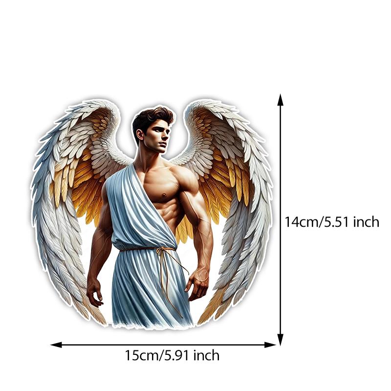 

Guardian Angel Car Sticker Vinyl Decal Waterproof Rear Window Motorcycle Camper Bumper Truck Laptop Decoration TM302 A-15cm Longest Side