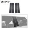 Carbon Fiber Window Center Pillar Sticker Trim For Ford F150 2009-14 Accessories