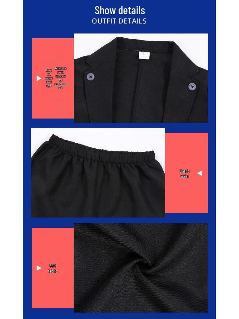 Kinder-Retro-Kostümset im Lincoln-Design für Bühnenauftritte und Festivals