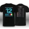 Kimi Antonelli #12 Team Brand New 2026 Season T Shirt Racing Graphic T-shirt 2026Summer Men Women Cotton T-shirt Street Wear Y2K