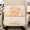 Car Seat Back Protector Kick Mat Leather Cartoon Automotive Anti-Kick Pad PU Leather Car Protector For Backseat Cover For Kids