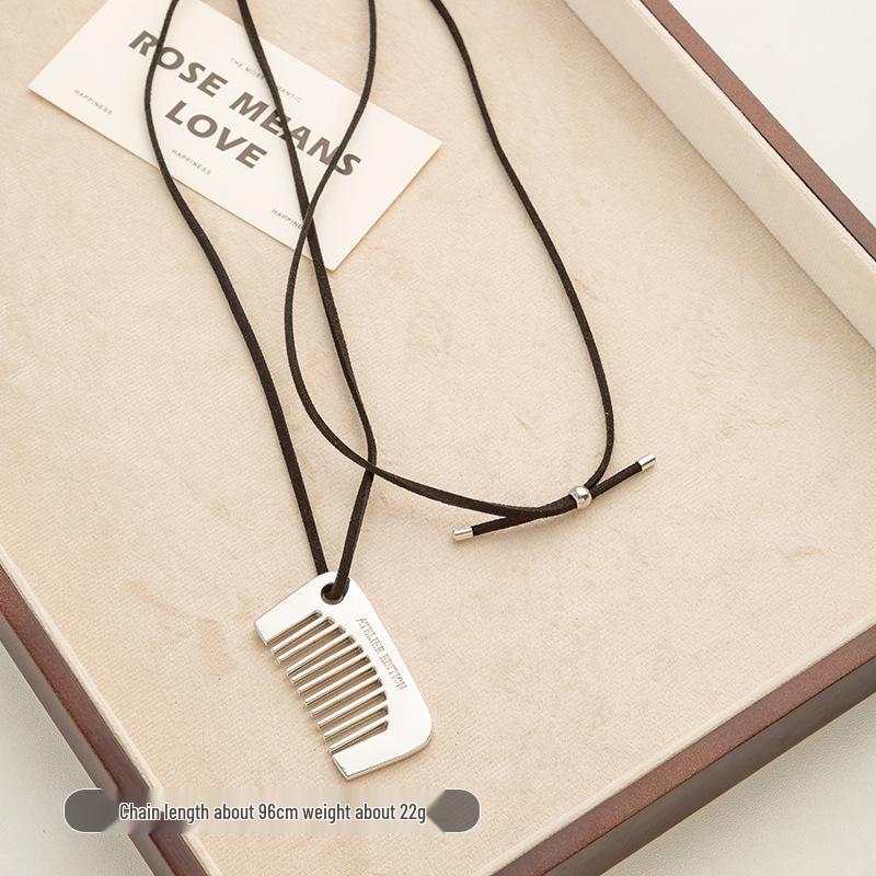 2025 Fashion Leather Cord Clavicle Necklace - Women's High-End Luxury Pendant Chain Accessories