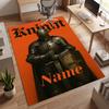 Holy Knight (1) Personalized Name Office Carpet Stylish Decor for Living Room Bedroom Kitchen