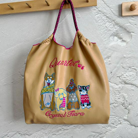 Japanese Style Embroidered Leather Tote Bag - Women's Large Capacity Shoulder Handbag