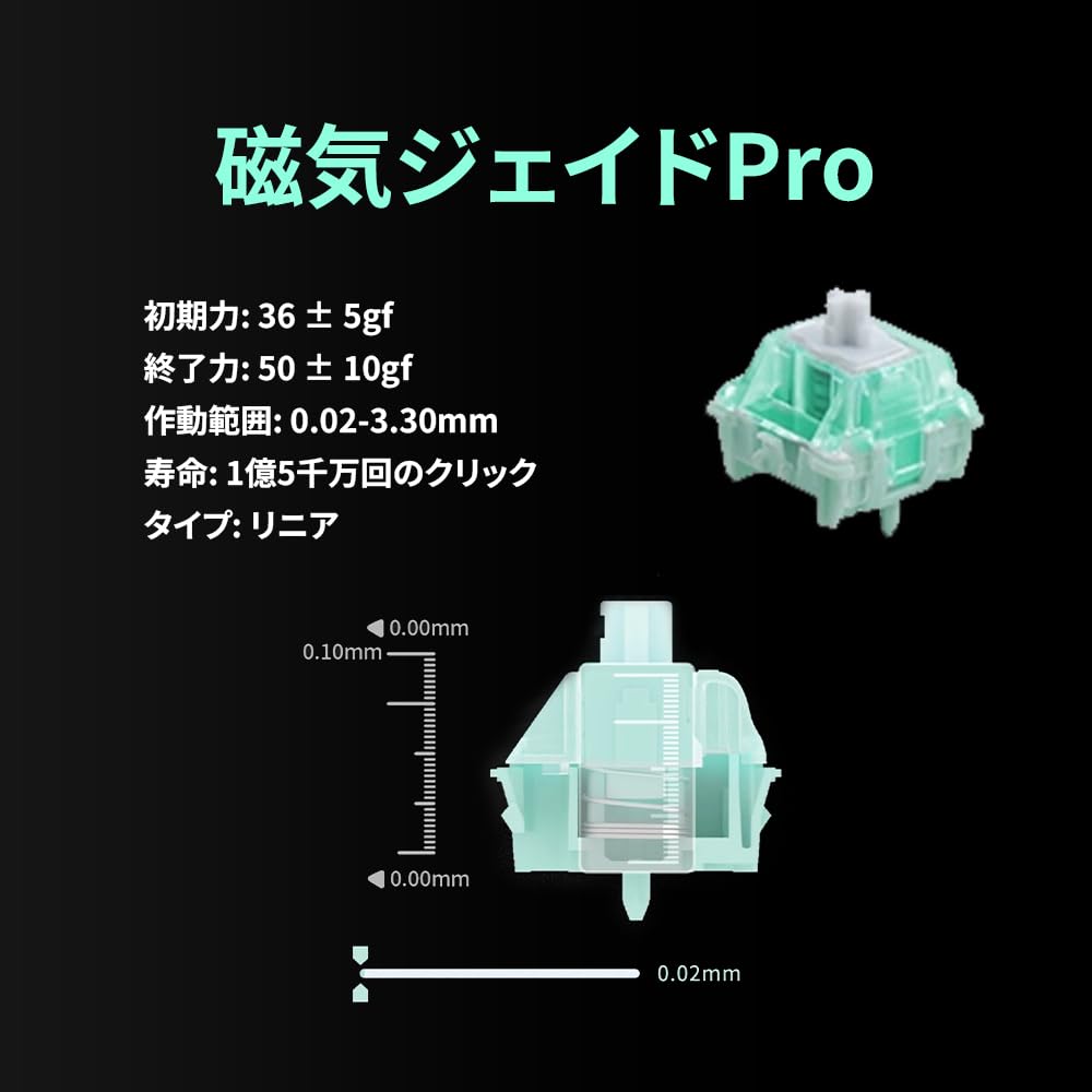 Mechkeys VARMILO Muse65 Wired Keyboard with Magnetic Full CNC Metal Case with UV Mirror Glass FPS Gaming Keyboard English Layout with Magnetic Jade