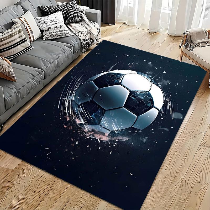 Exploding Soccer Ball Design Suitable As a Non-slip Mat for the Living Room or Bedroom Sofa