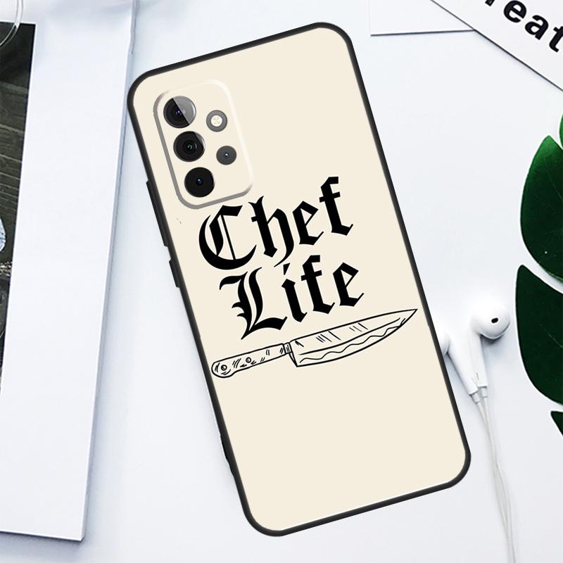 Baker Love Baking Chef For Samsung Galaxy A52 A22 A32 A54 A34 A14 A55 A35 A15 A53 A33 A13 A05 A06 A16 Phone Case