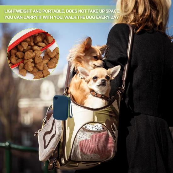 Treat Pouch Portable Pet Snack Pack Training Outings Lightweight Odorless Attachable Belt Bag