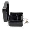 ABIY Mini Safe Cash Box Lock Box Metal Security Box With Key Sturdy For Coin Bank Money Bank Portable For Coin Collection