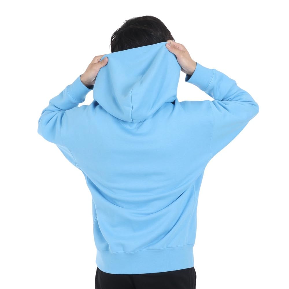 adidas M ESS+ SL Sweat Hoodie, Semi-Blue Burst, Size M