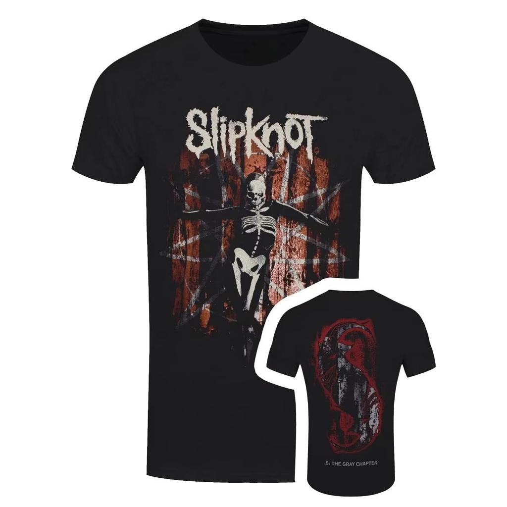 Slipknot Metal Band T-Shirt da Uomo Cotone Unisex Girocollo Manica Corta Oversize Y2k Moda Popolare Stile Horror Regali per Fan