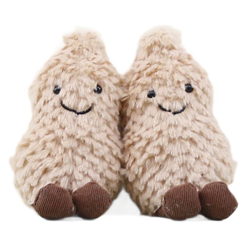 Soft Charismatic Plush Peanut Keychain Accessory With Appealing Color And Design For Everyone