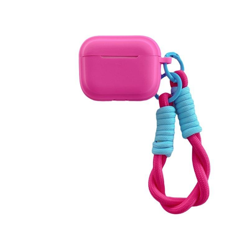 Simple solid color one-piece suitable for AirPods 1 generation protective case, second generation 1 generation pro1 apple bluetooth headset soft case