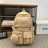Backpack Simple Large Capacity Sports Travel Backpack Junior High School Leisure Backpack Tutorial Bag