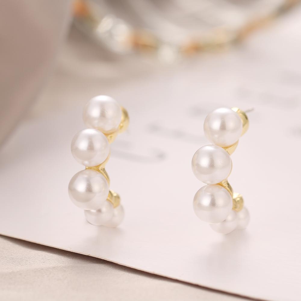Simple Creative Exaggerated Pineapple Love Heart-shaped Geometric Chain Earrings Women Personality Geometric Girl Earrings