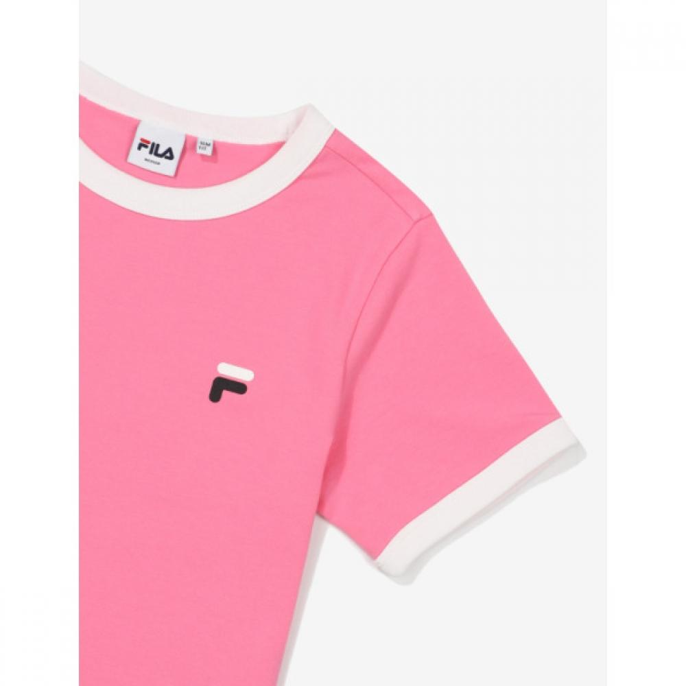 Fila Women S Slim Fit Life Crop Short Sleeve Tee fS2rSf2152f Pik