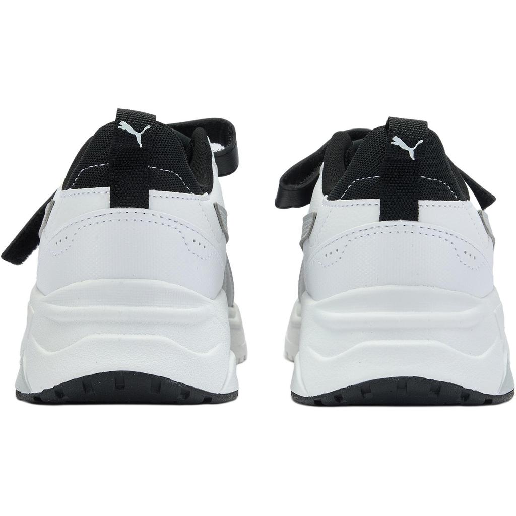 PUMA Trinity 2 Fabric Slip Resistant Slip Resistant Low top Kids' Skateboarding Shoes Black Gray Teenagers 405114-07
